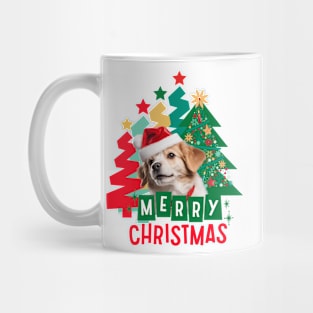 Charming dog Merry Christmas ,Brafdesign Mug